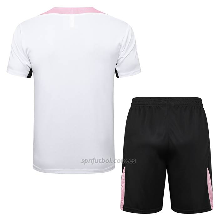 Chandal del Paris Saint-Germain Jordan Manga Corta 2024-2025 Blanco - Pantalon Corto